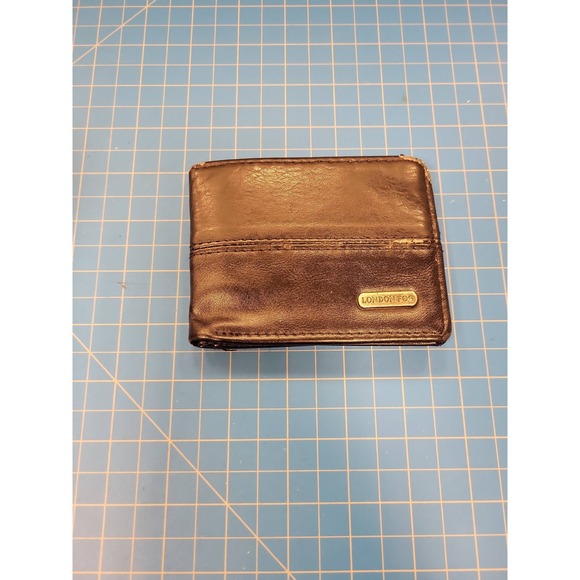 London Fog Handbags - London Fog Wallet Mens Bifold Black Leather Credit Card ID Billfold Pocket
